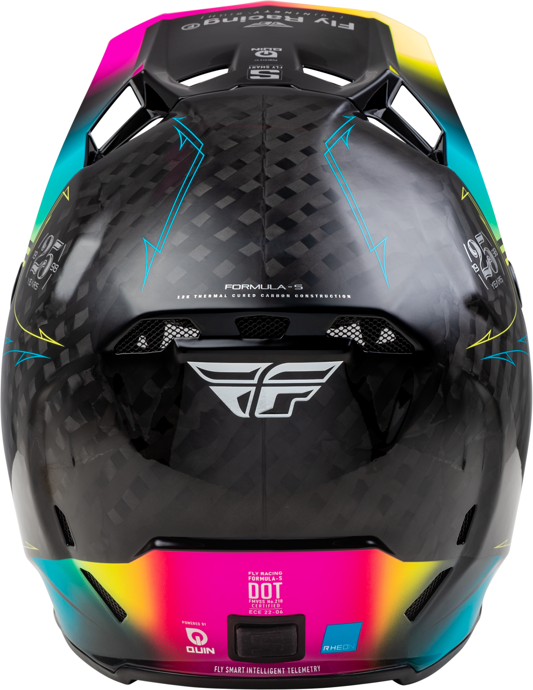 Formula S Carbon Legacy Helmet Black/Electric Blu/Fuschia 2x