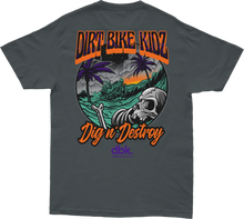 Boneyard Tee Charcoal Lg