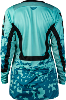 Women's Lite Flake Jersey Aqua/Teal/Black Lg