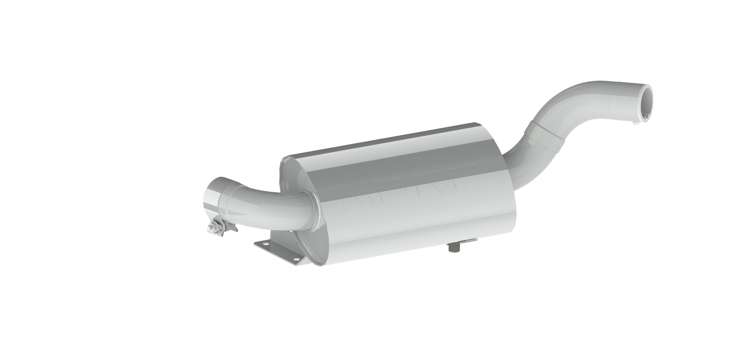 Single Slip On Center Exit W/ Performance Muffler Cf Tip