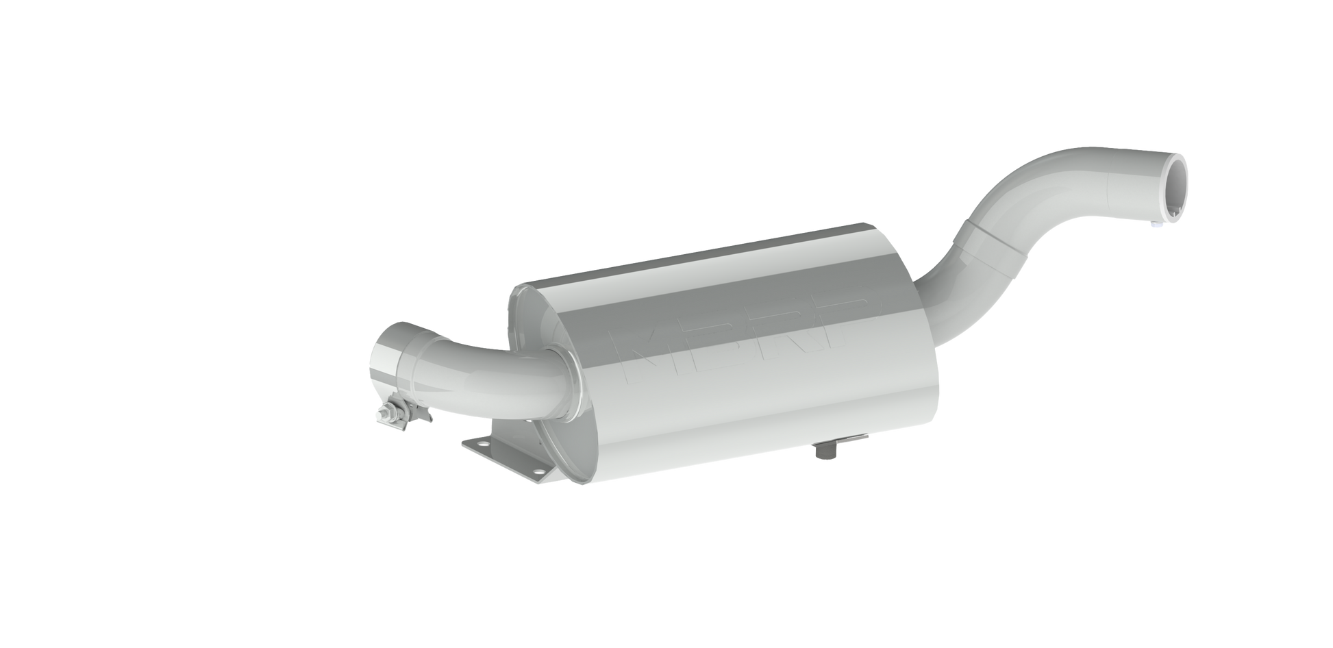 Single Slip On Center Exit W/ Performance Muffler Cf Tip