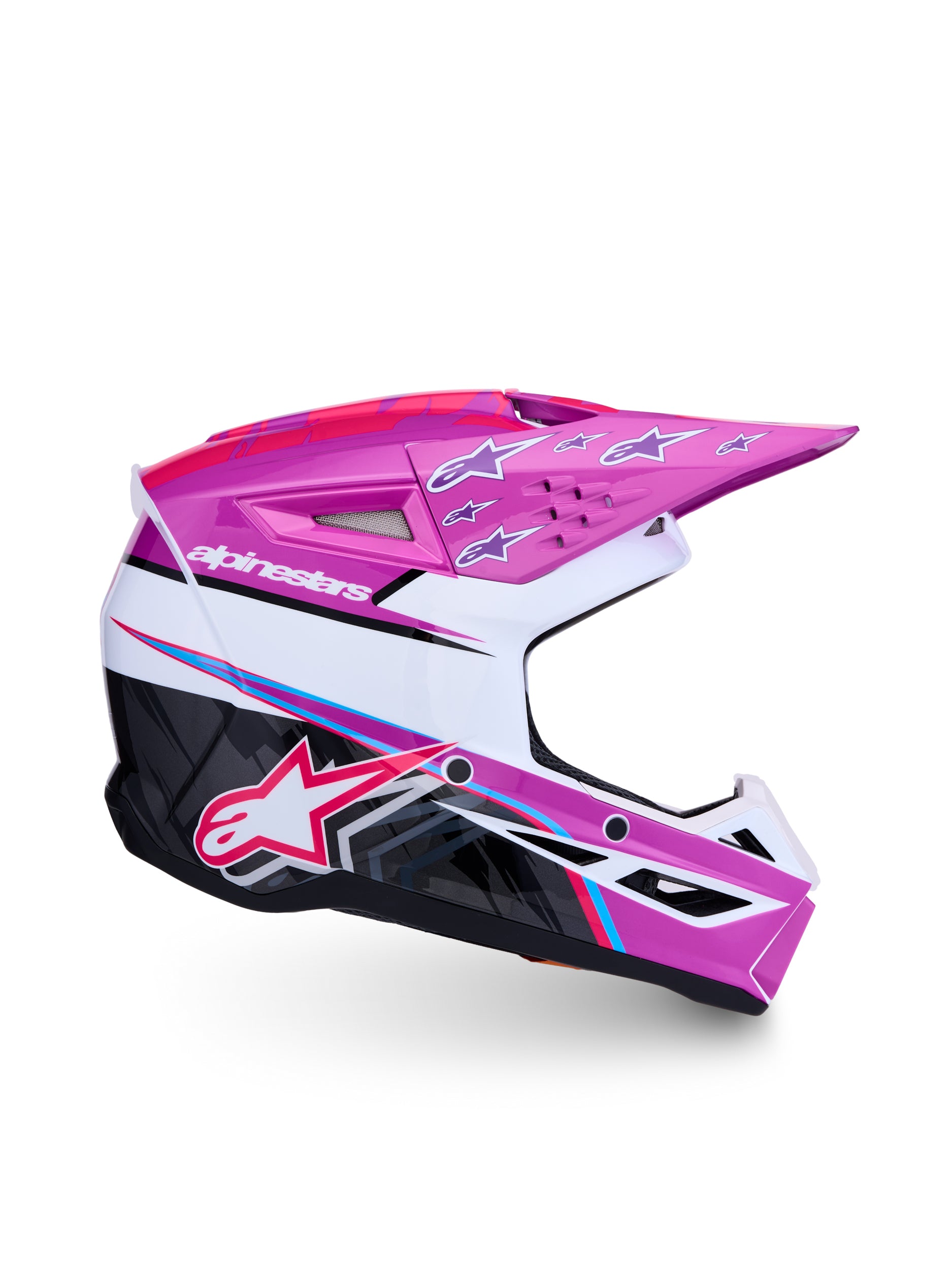 S M3 Falcon Yth Hlmt Ece06/Dot Prpl/Wht/Blk/Pink Fl Gl Ys