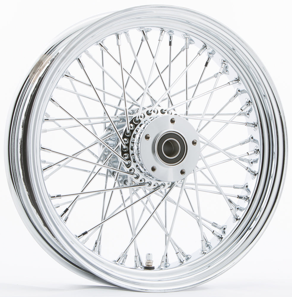 Rr 60 Spk Chrome 16x5.5 Wide Hub 1" Axl 00 Ltr