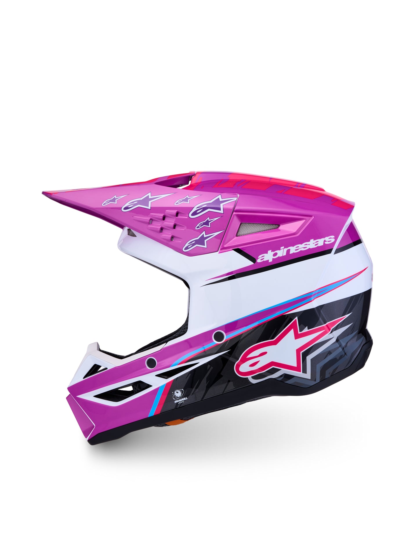 S M3 Falcon Yth Hlmt Ece06/Dot Prpl/Wht/Blk/Pink Fl Gl Yl