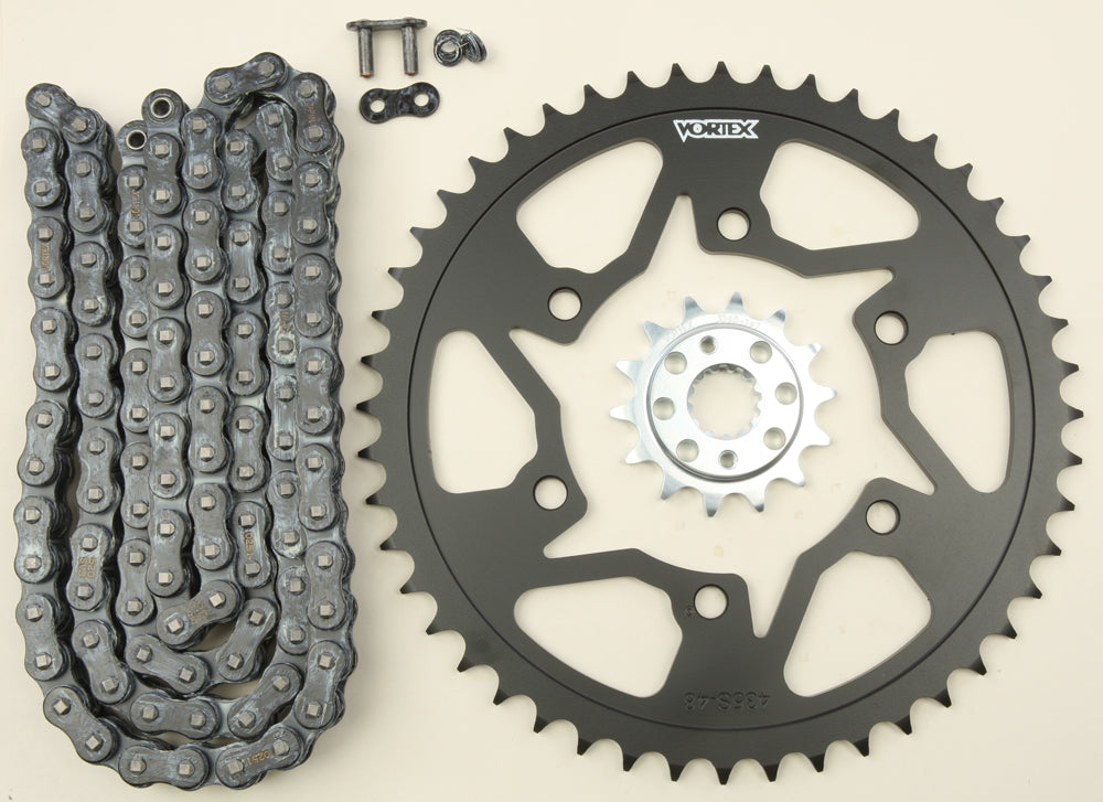 Sprocket/Chain Kit Stl/Stl 14/48t Sil Sx3 520 108l Blk