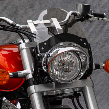 Flyscreen Windscreen Smoke Black Hardware