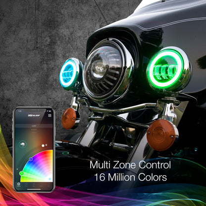 4.5" Xkchrome Driving Lights Chrome Bezel