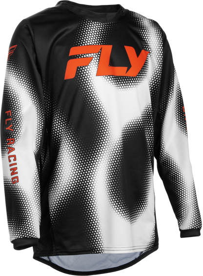 Youth Kinetic Torch Jersey Black/White/Orange Yxl