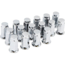 Raceline Hex/Flat Lug Nuts - 10mm x 1.25/14mm - 16 Pack - Chrome