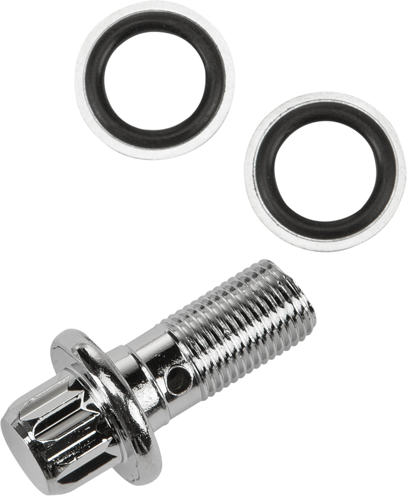 7/16 Banjo Bolt W/ Washers Chrome 12 Pt Oe#41739 84