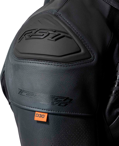 Tractech Evo D3o Jacket Black Leather Xl