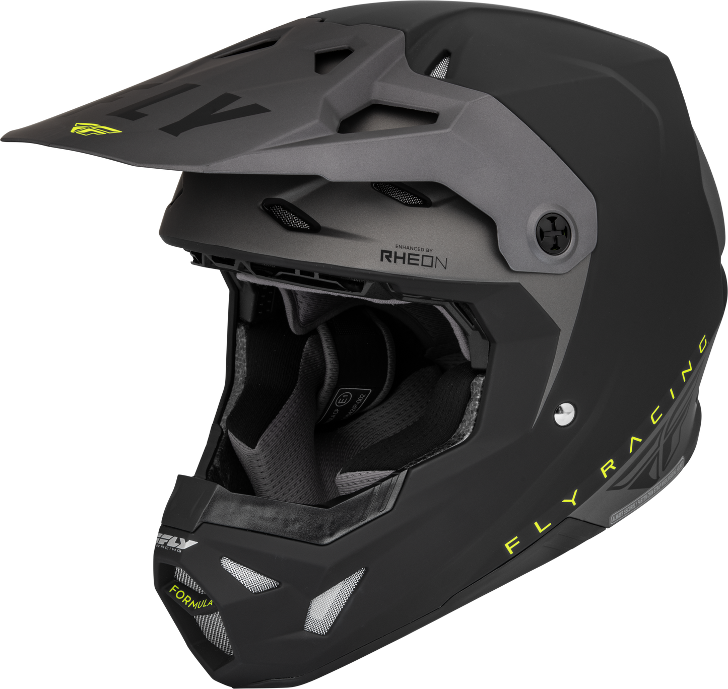 Formula Cp Slant Helmet Matte Black/Grey/Hi Vis Xl