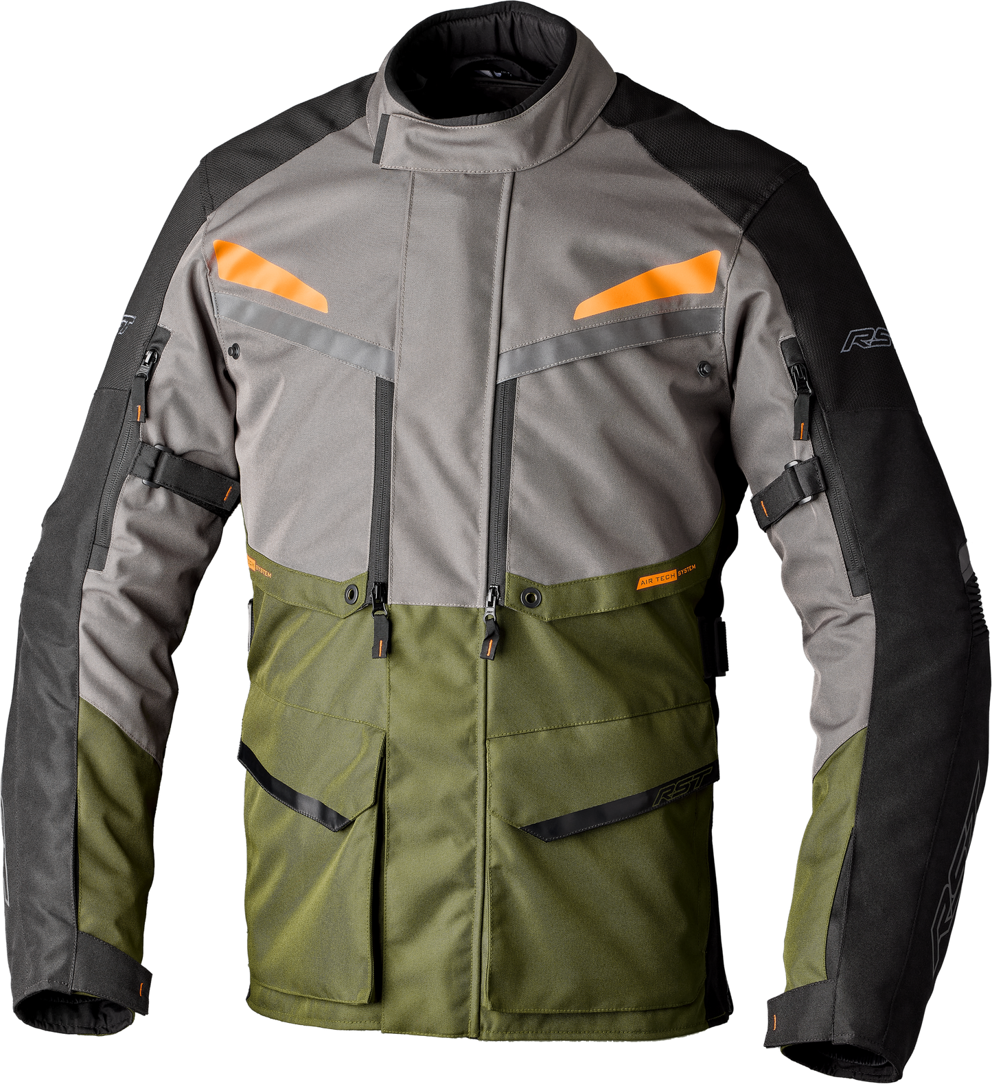 Maverick Evo Ce Jacket Khaki/Grey/Orange Textile Md