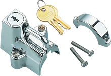 Bikers Choice Chrome Motorcycle Helmet Lock Fits 7/8 - 1 1/4 Tubing