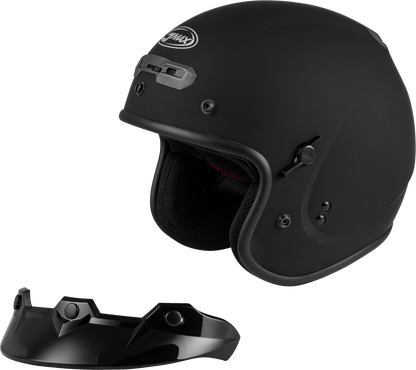 Gm 32 Open Face Helmet Matte Black Xl