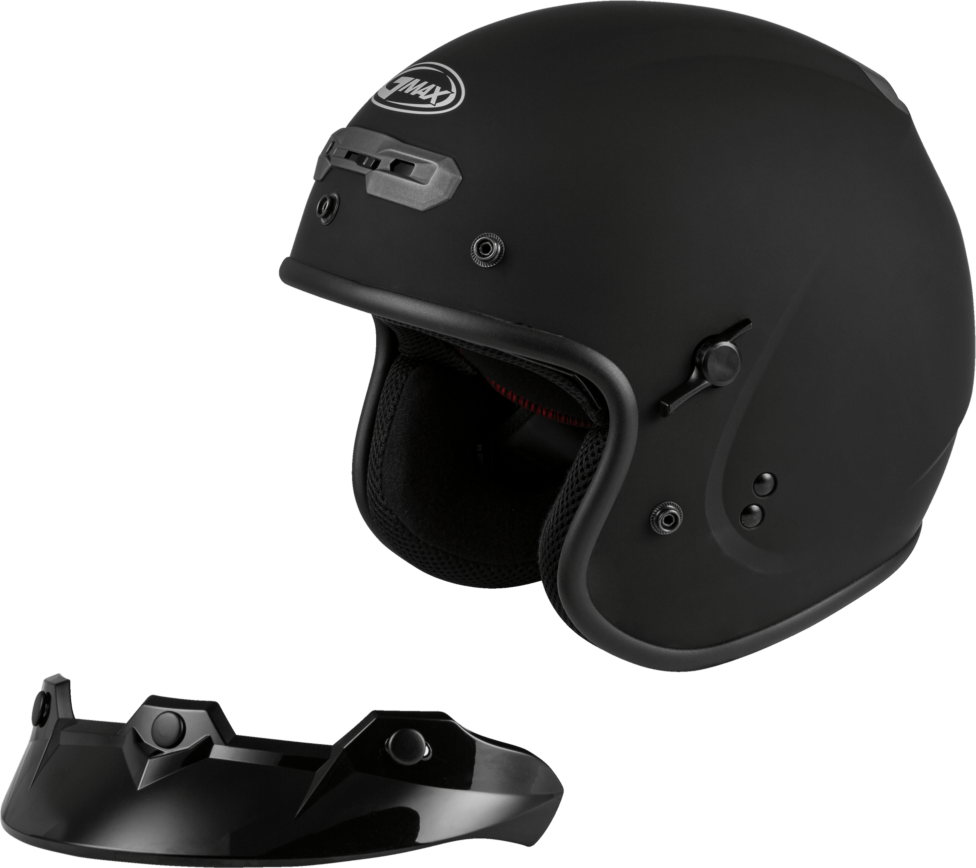 Gm 32 Open Face Helmet Matte Black Lg