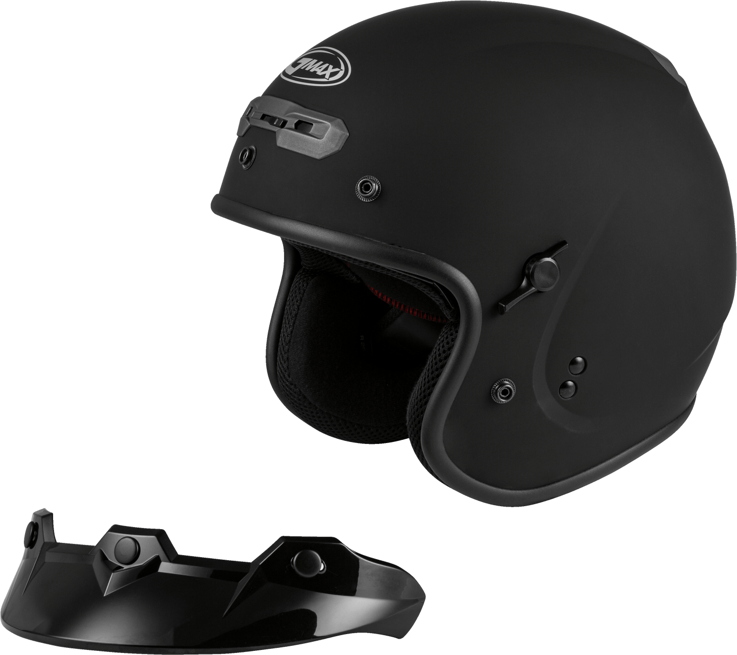 Gm 32 Open Face Helmet Matte Black Sm