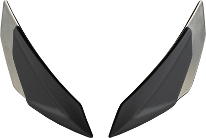 Sentinel Front Side Vents Pair Charcoal Chrome