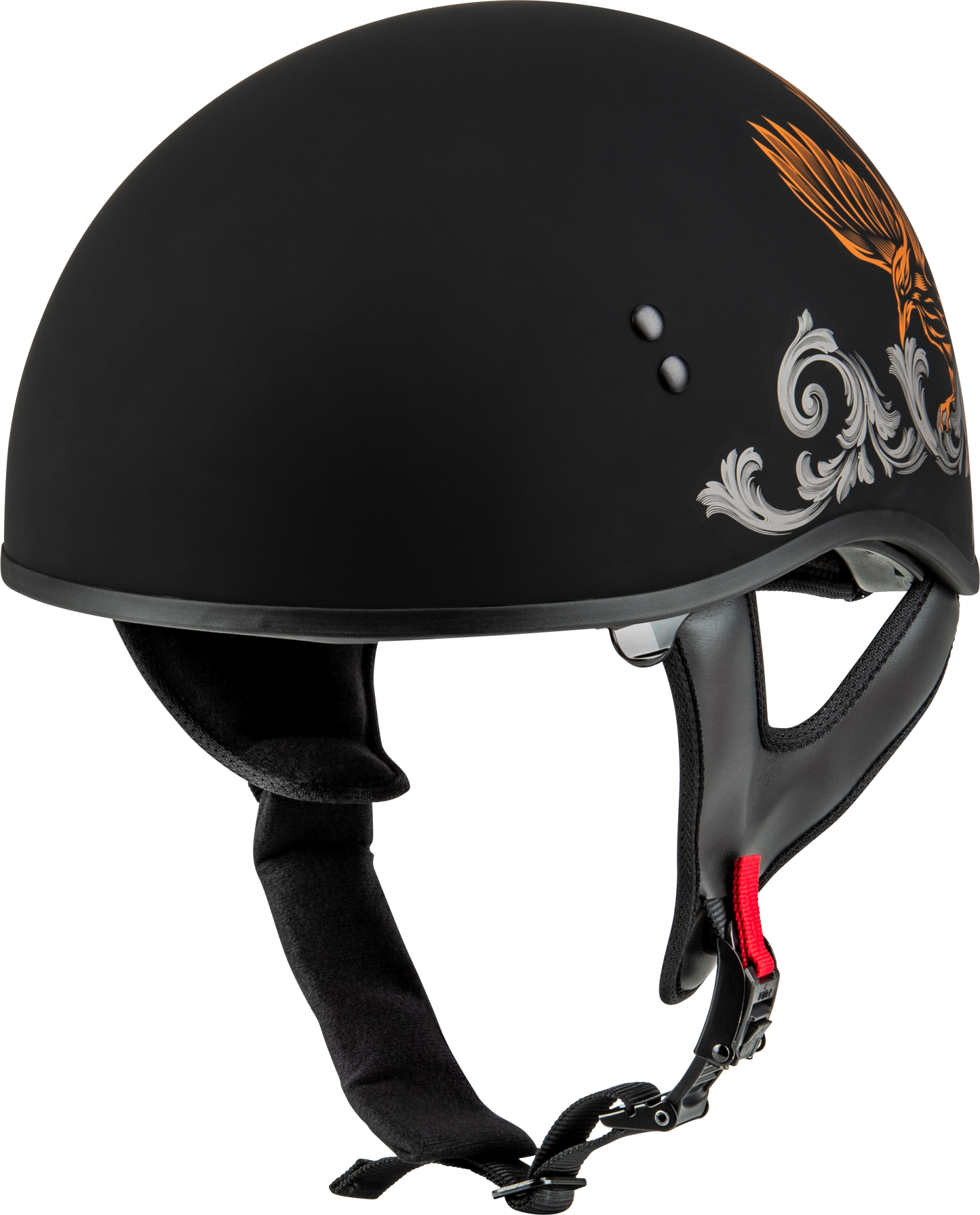 Hh 65 Corvus Helmet Matte Black/Silver/Orange Sm