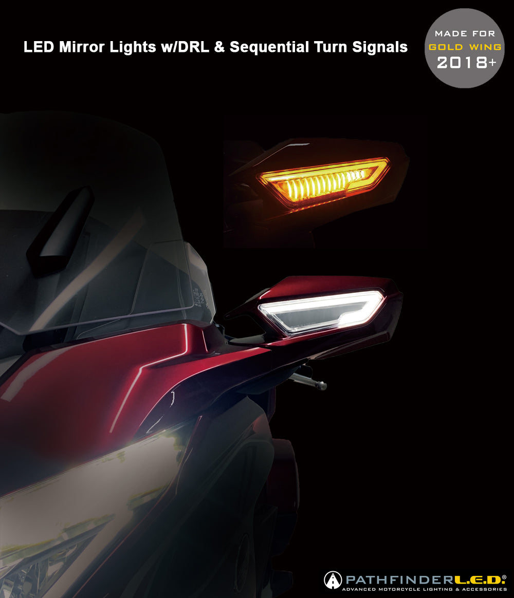 Led Mirror Lights W/Drl W/Sequential Turn Signals Pr