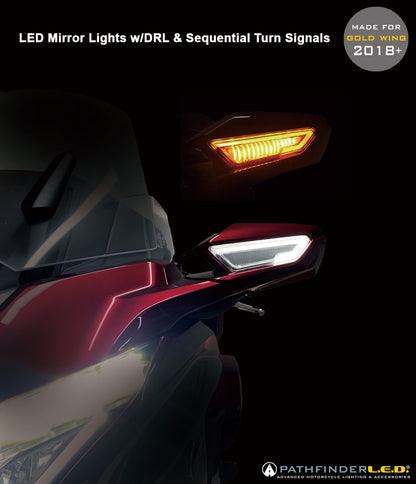 Led Mirror Lights W/Drl W/Sequential Turn Signals Pr