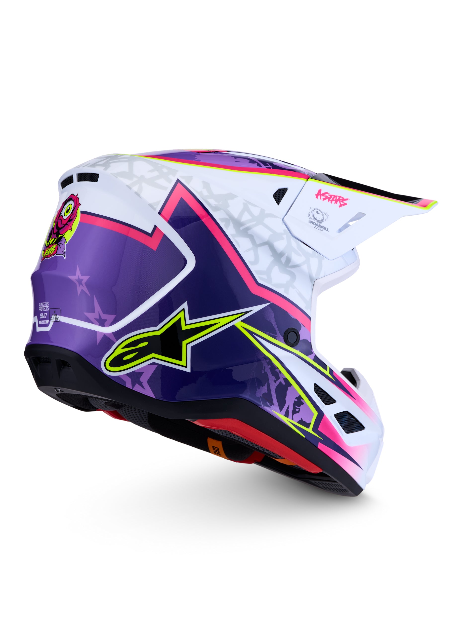 S M7 Blaster Helmet Ece06/Dot Prpl/Pink/Wht Glossy Xs