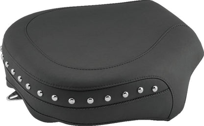 Mustang 08-21 Harley Electra Glide,Rd Glide,Rd King,Str Glide Pass Seat(13.5wide)/Studs - Black