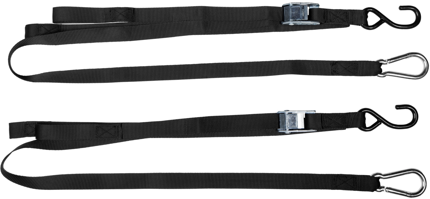 1" X 6' Tie Down Black 2/Pk