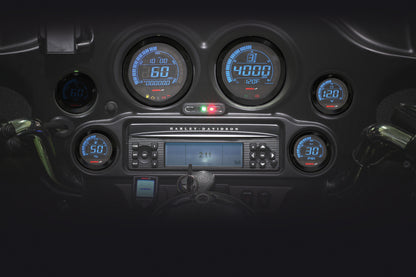 Hd 02 Series Gauge Kit Black Bezel Oil Temp