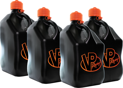Motorsports Container V Twin 5.5 Gallon Black/Orange