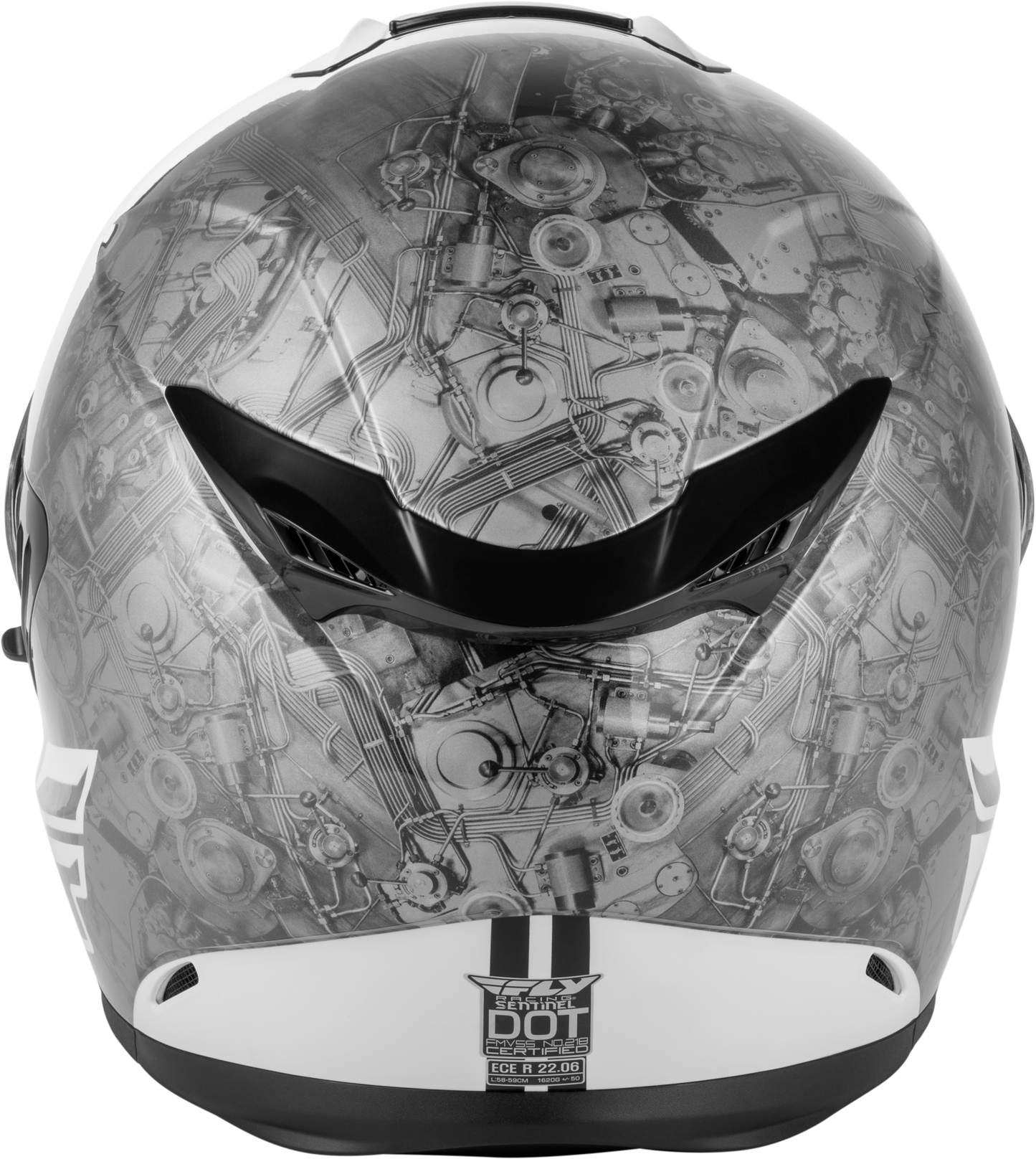 Sentinel Mech Helmet Black/White/Grey Md