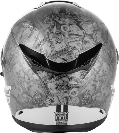 Sentinel Mech Helmet Black/White/Grey Md