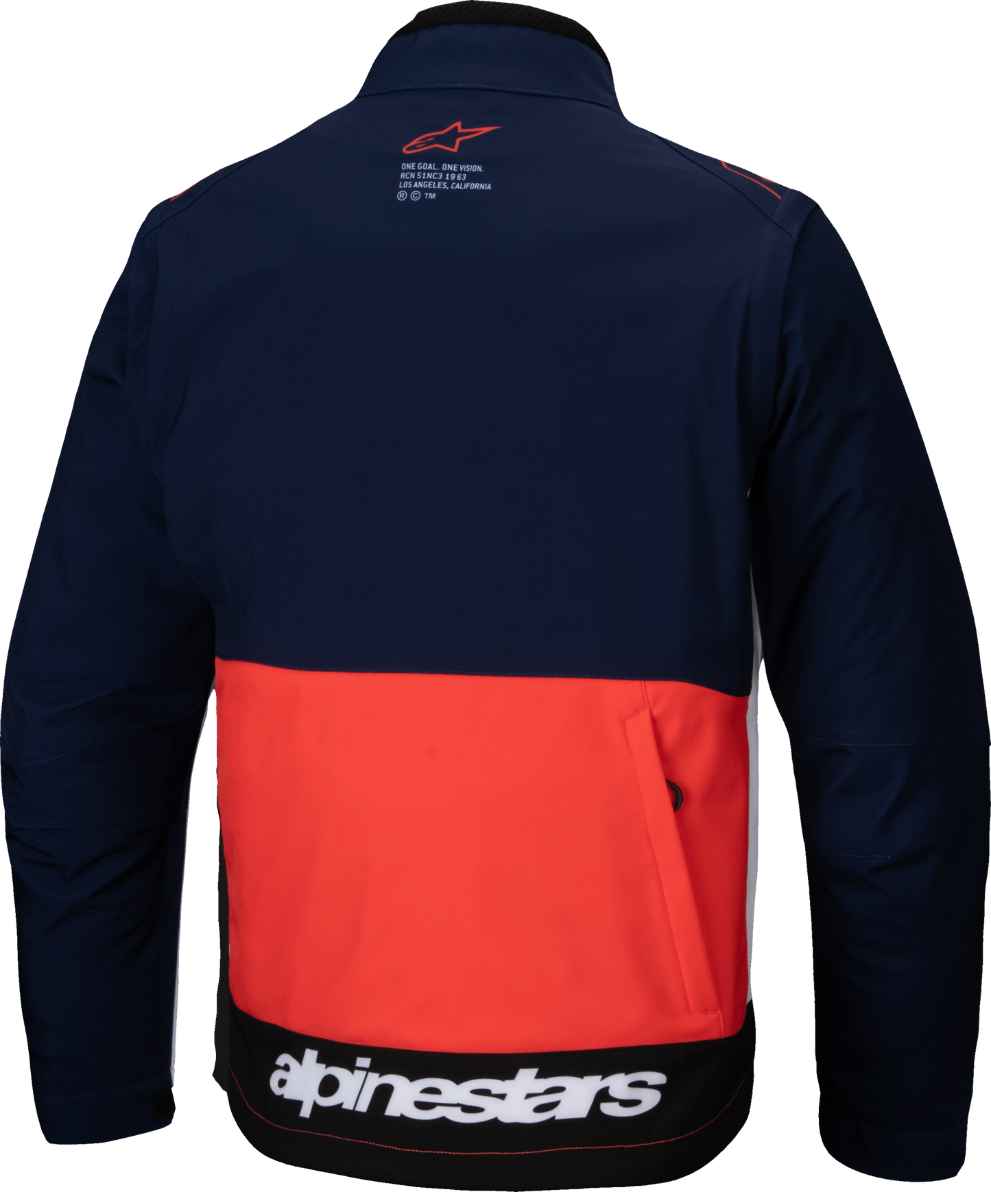 Lite Dura Softshell Jacket Navy/Hot Orange/White Md
