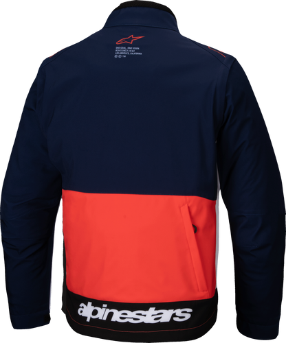 Lite Dura Softshell Jacket Navy/Hot Orange/White 2x