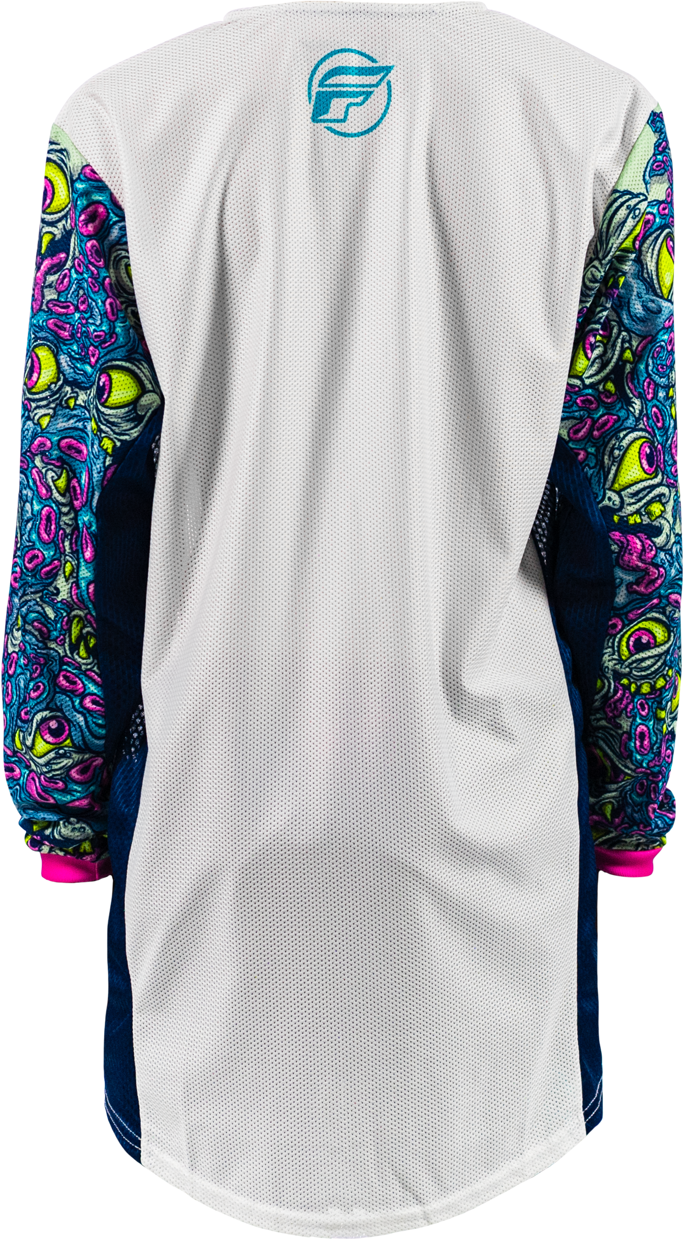 Yth Kinetic Mesh Mutant Jersey White/Blue/Multi Yxl