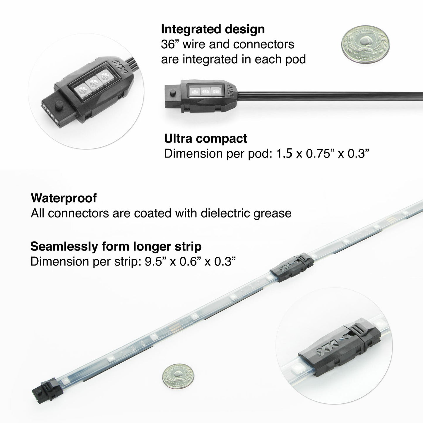 8pc 7 Color Remote