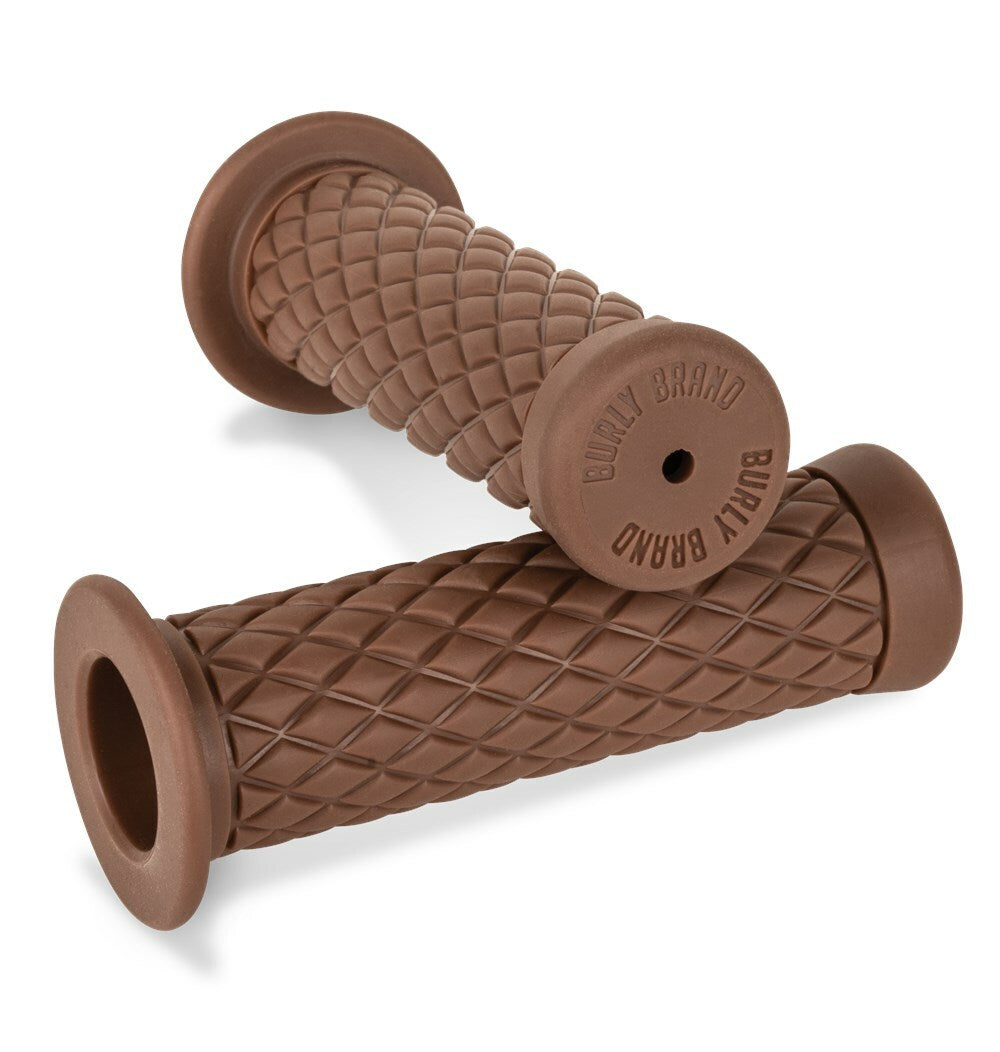 Rubber Diamondback Grips Brown 7/8"
