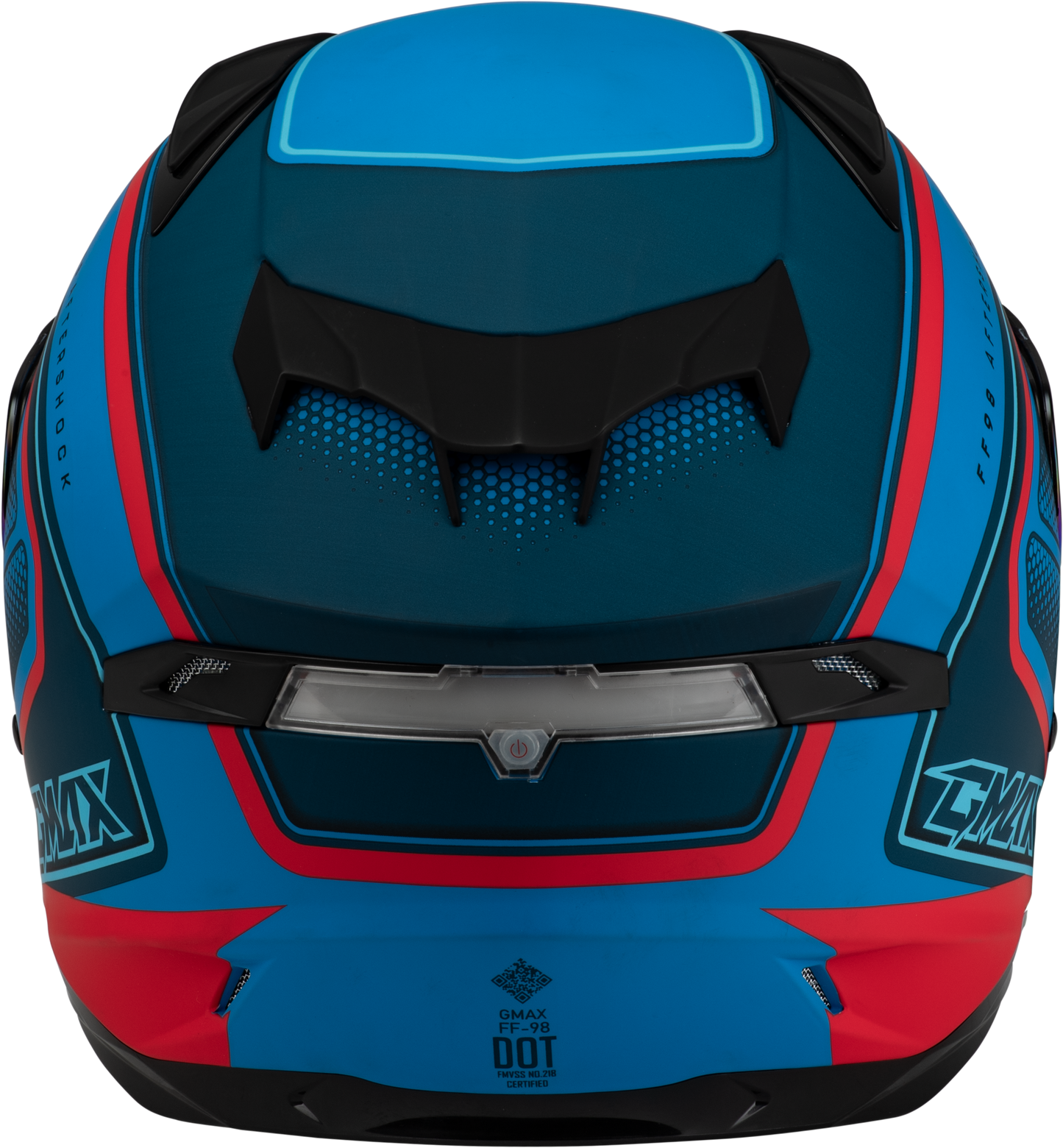 Ff 98 Aftershock Helmet Matte Blue/Red Md