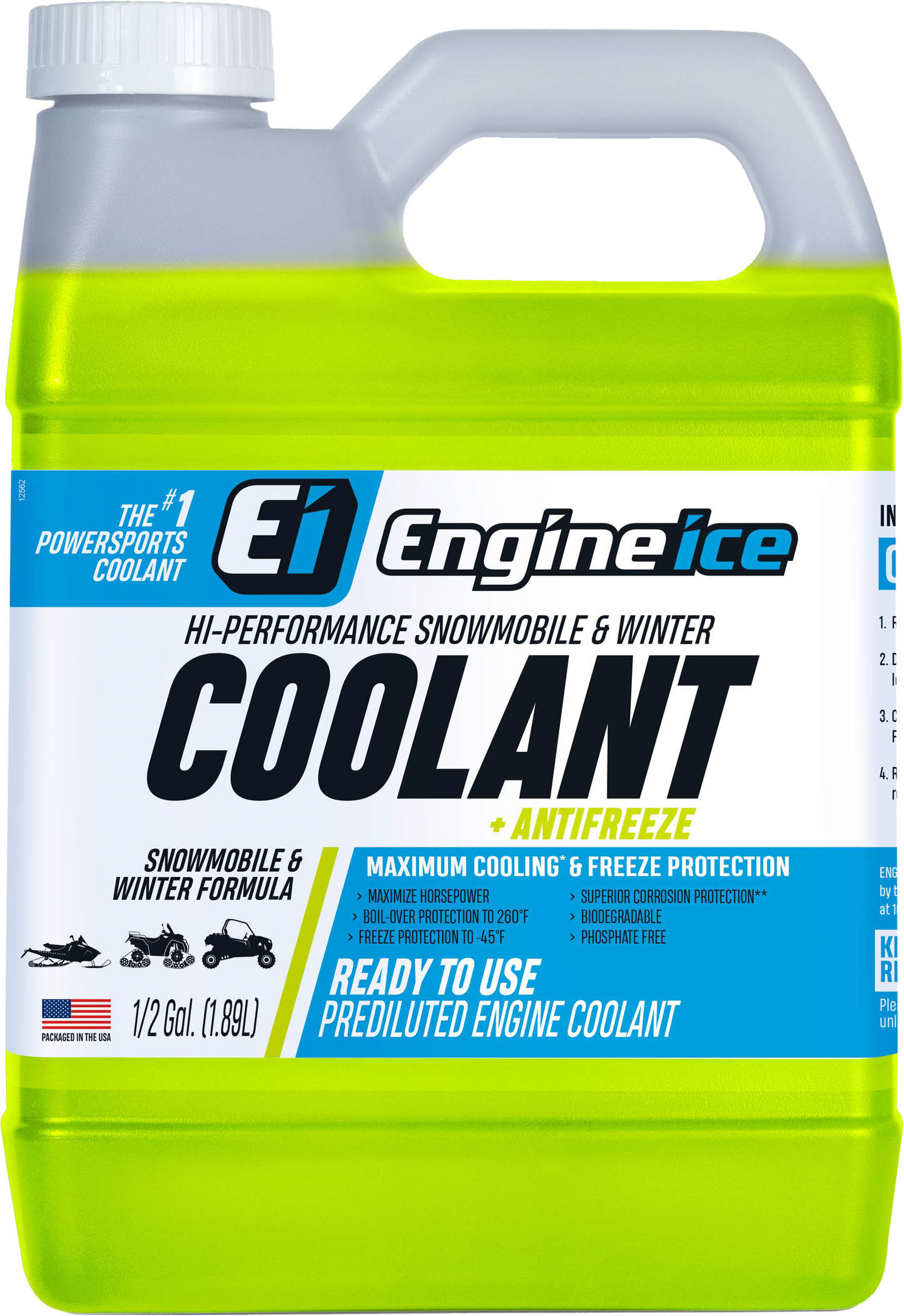 Hi Perf Snw/Wntr Coolant 1/2 Gal (4/Case  Sold Ea)