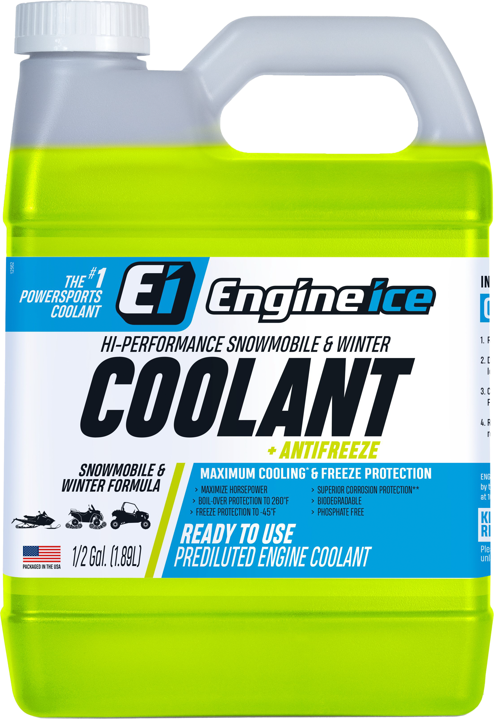 Hi Perf Snw/Wntr Coolant 1/2 Gal (4/Case  Sold Ea)