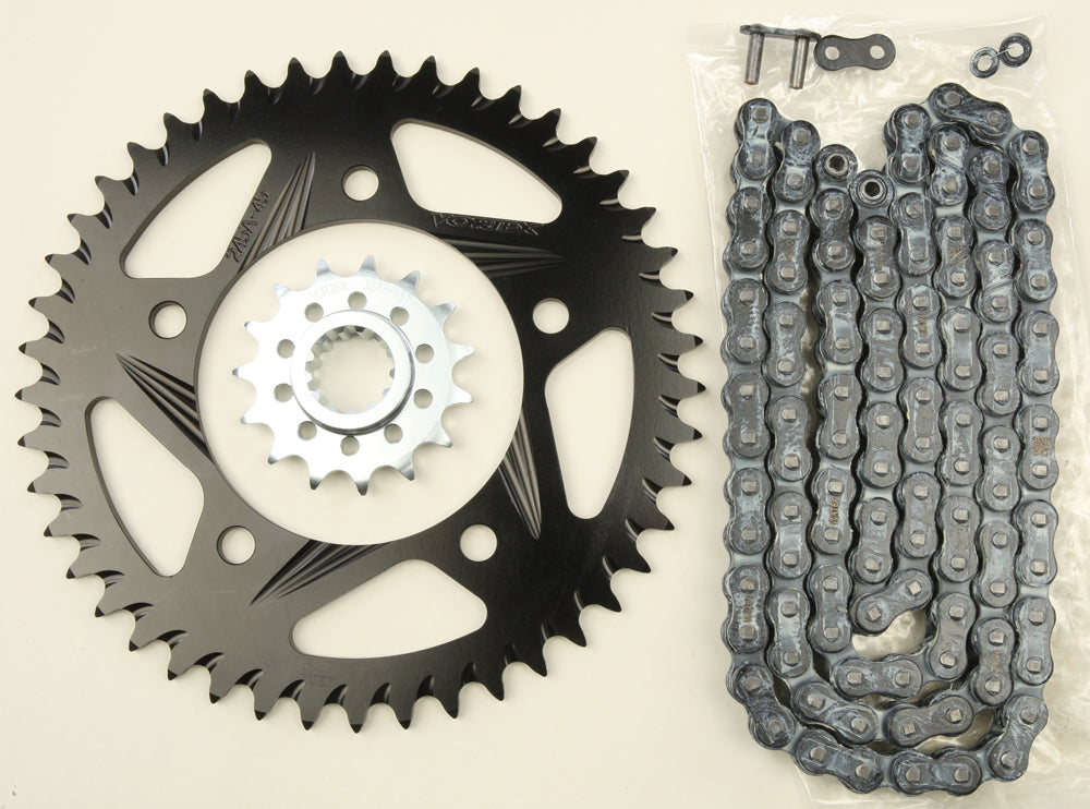 Sprocket/Chain Kit Stl/Alu 15/45t Blk Rx3 520 108l Blk