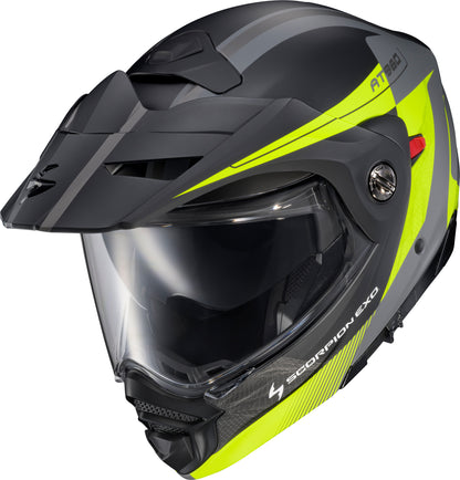 Exo At960 Modular Helmet Topographic 2 Hi Vis/Grey Md