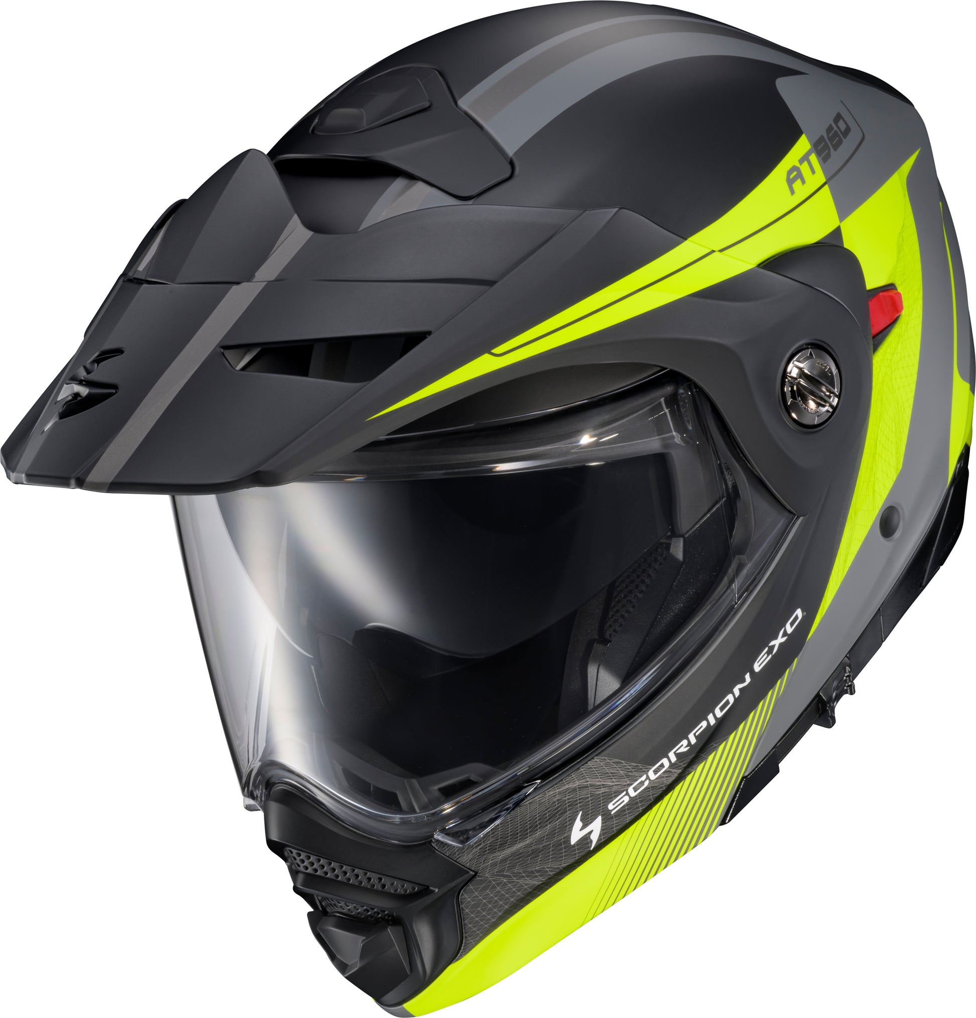 Exo At960 Modular Helmet Topographic 2 Hi Vis/Grey Lg