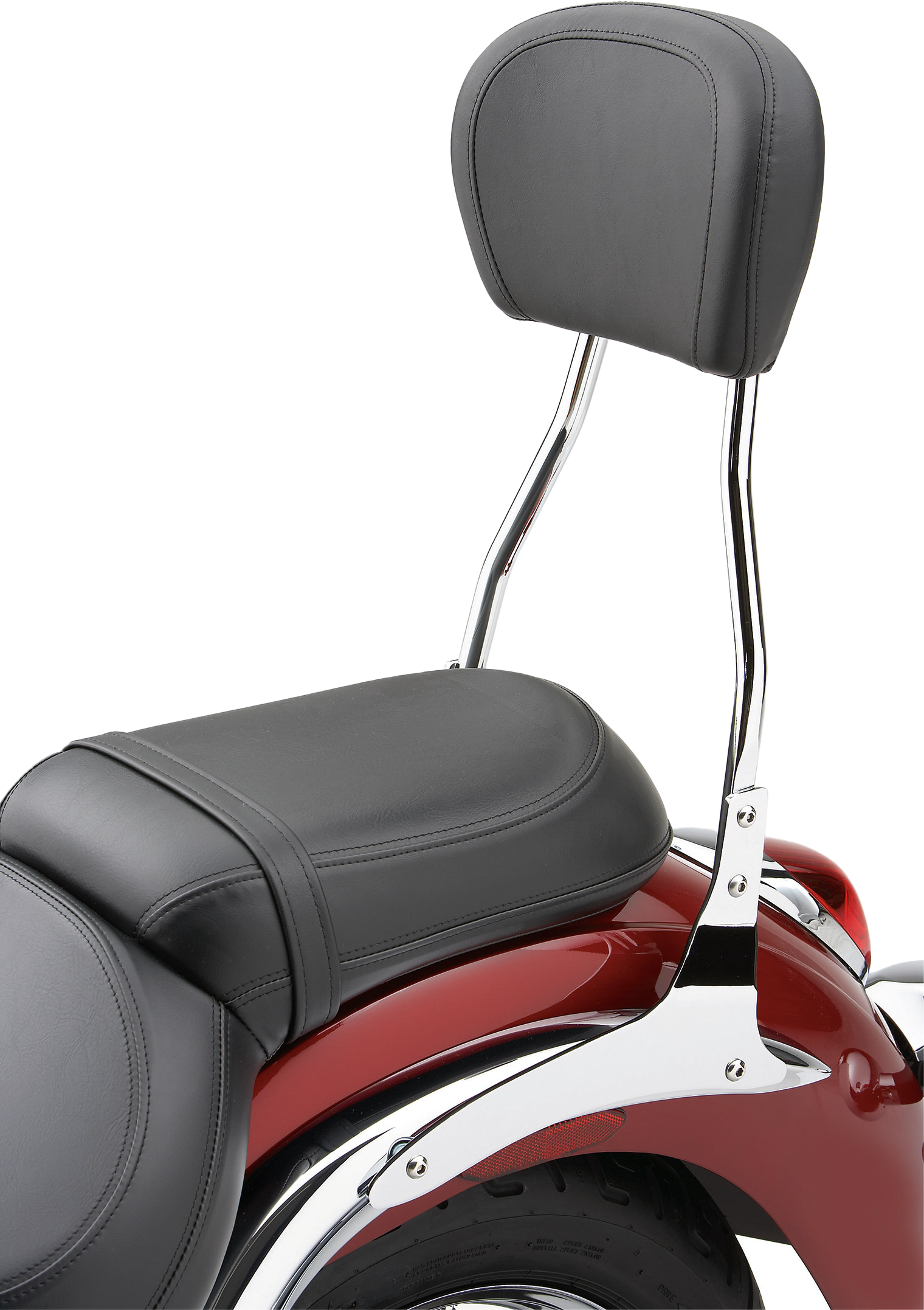 Std Round Sissy Bar W/Pad Chrome Yam V Star 1100 99 09