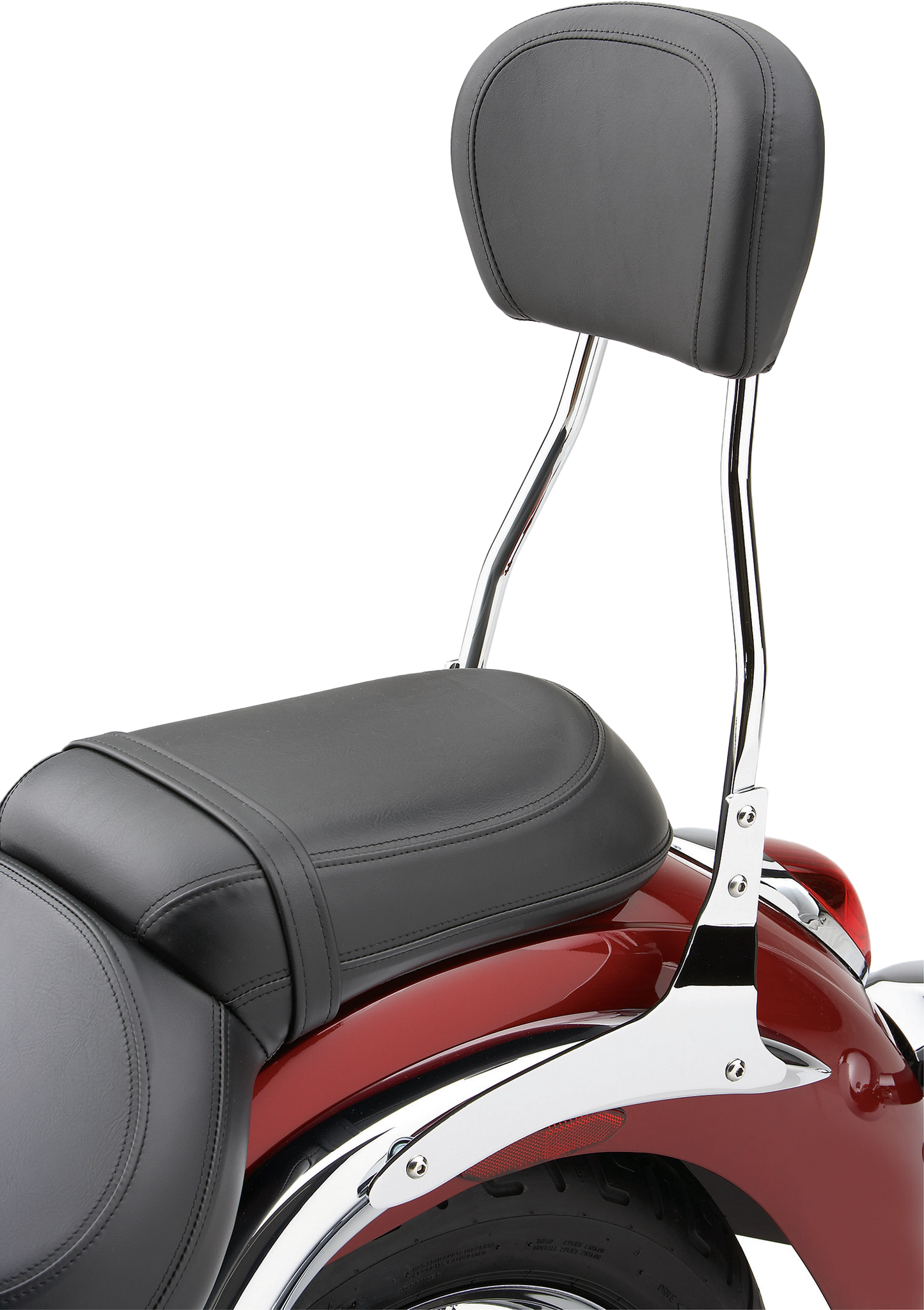 Std Round Sissy Bar W/Pad Chrome Kaw Vulcan Vn900 06 19