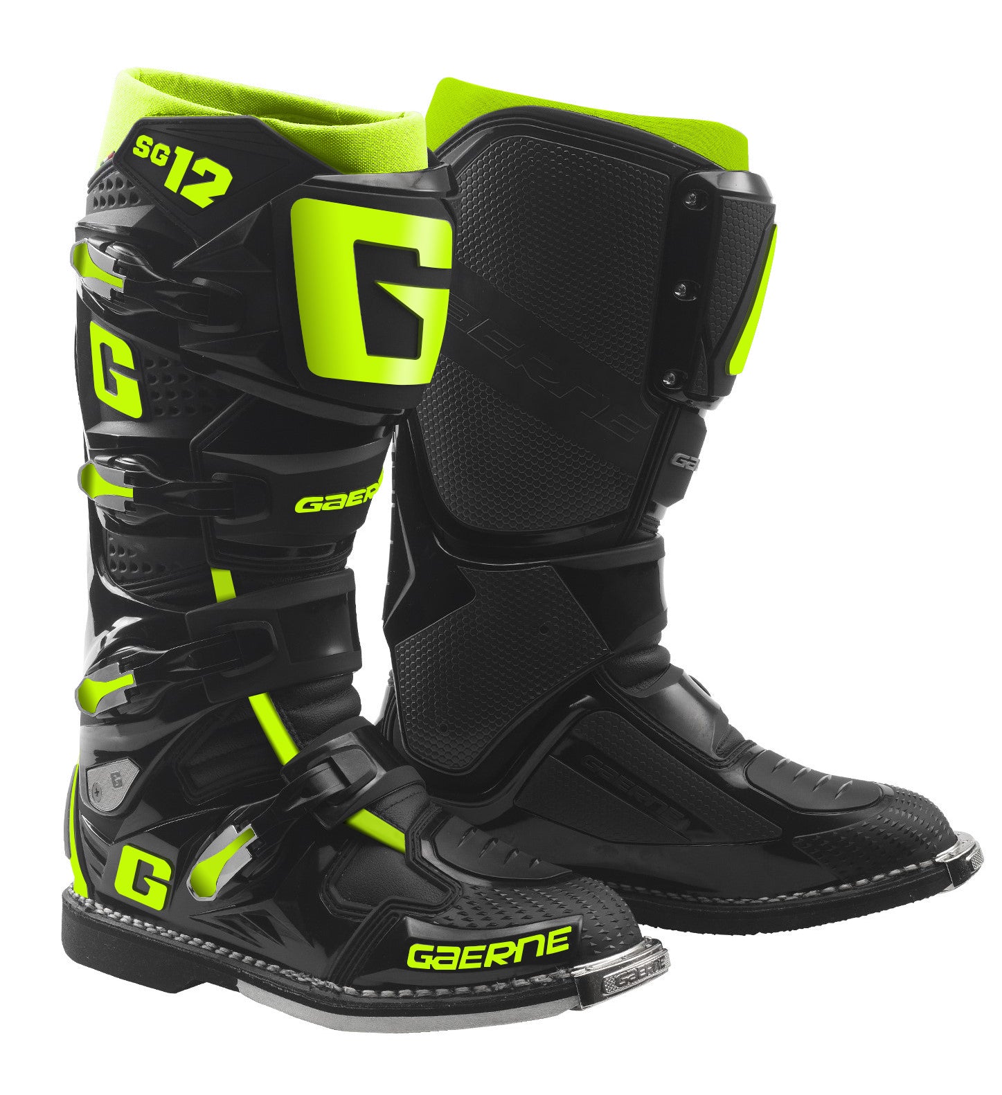 Sg12 Boots Black/Yellow Fluo Sz 7