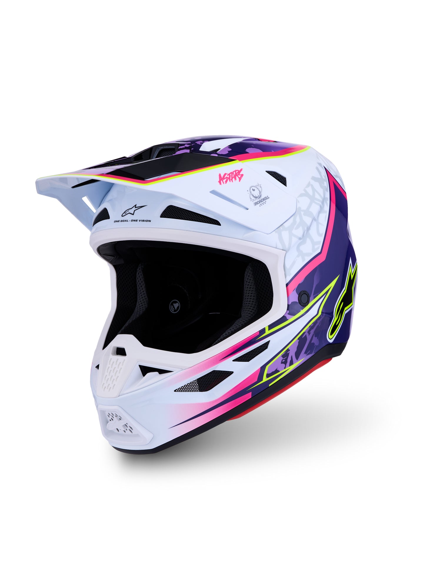 S M7 Blaster Helmet Ece06/Dot Prpl/Pink/Wht Glossy Xs