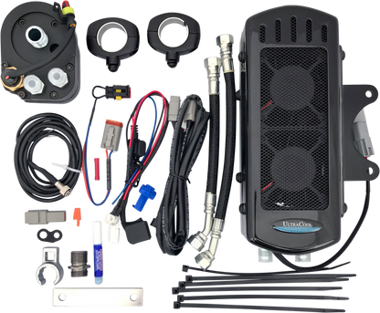 Side Mount Oil Cooler Tc Touring `09 16  Gloss Blk