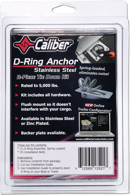 Stainless Steel Trailer D Ring Kit