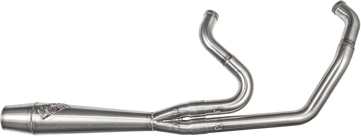 2in1 M8 Softail Cannon Brushed Ss
